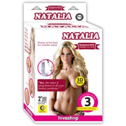 Farruz Natalia Saçlı Titreşimli Şişme Bebek