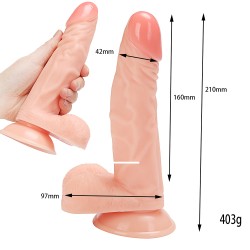 Farruz Ryan 21 Cm Vantuzlu Realistik Dildo Penis