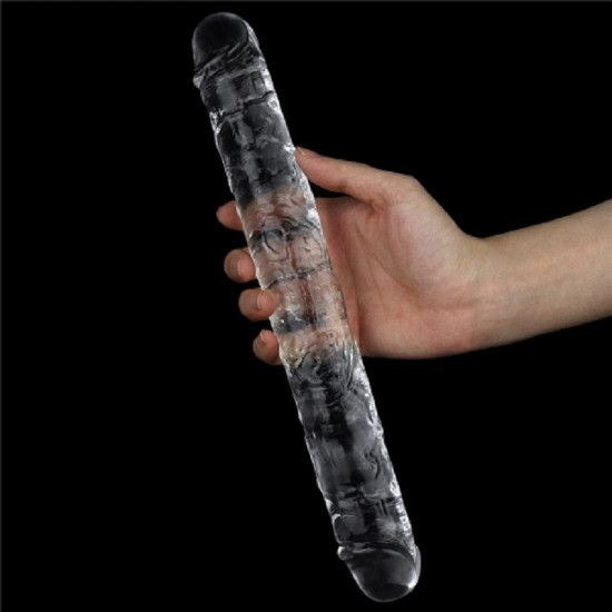 Farruz Yeni Nesil 30 Cm Ultra Soft Çift Taraflı Şeffaf Dildo