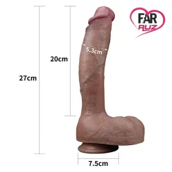 Lovetoy Nature Cock 27 Cm Platin Silikon Dildo