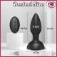 Black Dotted Titreşimli Kumandalı Anal Plug