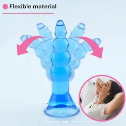 Boğumlu Vantuzlu 11 Cm Silikon Anal Tıkaç