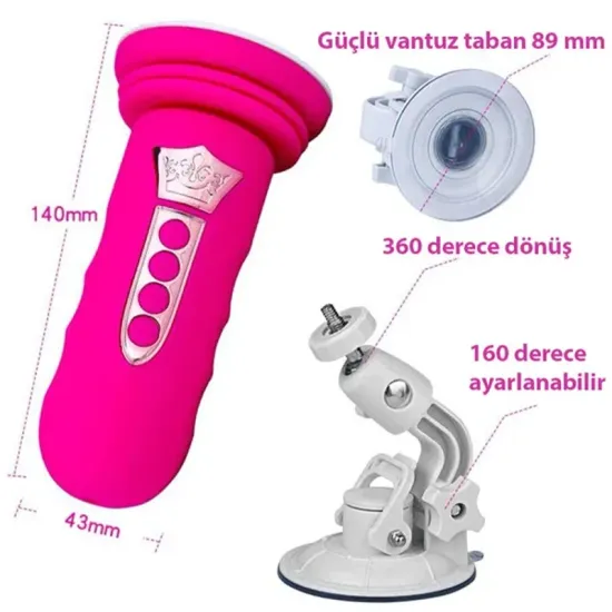 Dildo & Vibratör Uyumlu Seks Makinası