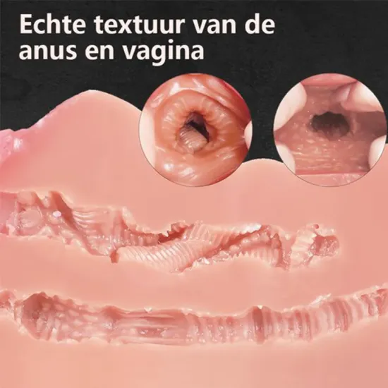 Doll Çift Girişli Vajina & Anal Mastürbatör