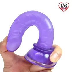 Shin 15 Cm Vantuzlu Vajina ve Anal Dildo