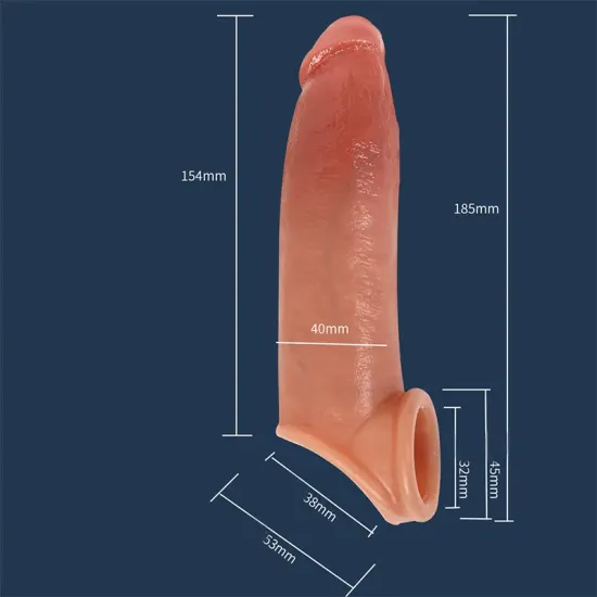 Farruz 19 Cm Bold Ultra Çift Katmanlı Testisli Penis Kılıfı Farruz 19 Cm Bold Ultra Çift Katmanlı Testisli Penis Kılıfı
