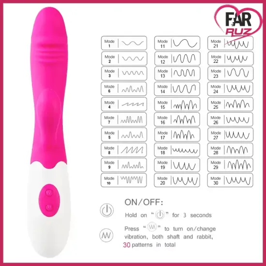 Farruz 30 Mod G-Spot Tavşan Vibratör