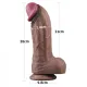 Çift Katmanlı 28 Cm Ultra Gerçekçi Dev Dildo