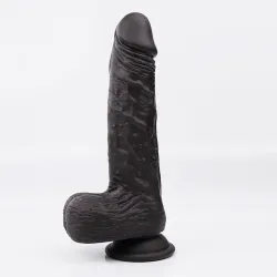 Farruz Long Dark Hareketli Isıtmalı Rotasyonlu Titreşimli Dildo
