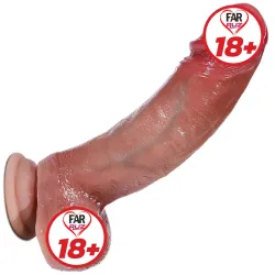 Farruz Satisfactory King Çift Katmanlı Ultra Gerçekçi Dildo