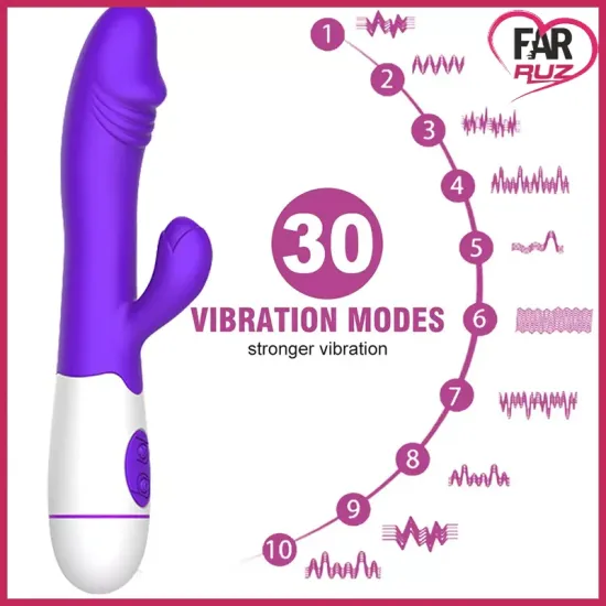 Femmes 30 Fonksiyonlu G-Spot ve Klitoral Vibratör