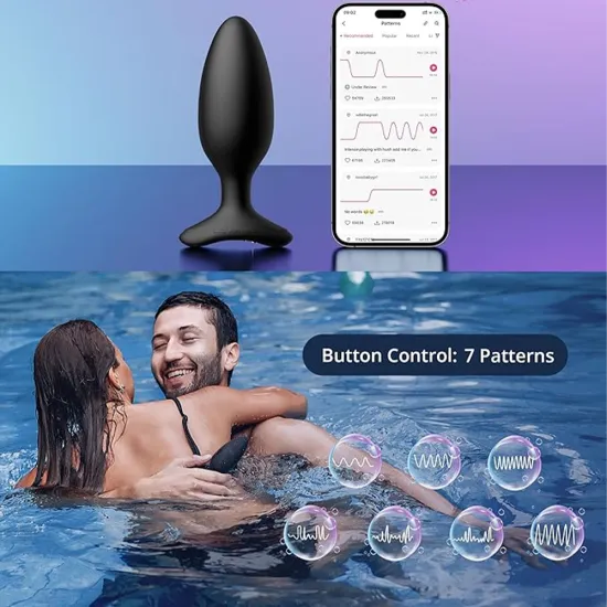 Lovense HUSH 2 Telefon Kontrollü 13.5 Cm Anal Plug