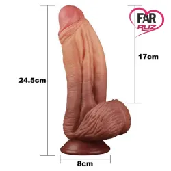 Lovetoy 25 Cm Çift Katmanlı Platinum Mega Melez Dildo