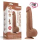 Lovetoy 29 Cm Çift Katmanlı Kayar Derili Melez Dildo