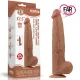 Lovetoy 34 Cm Çift Katmanlı Kayar Derili Melez Dildo