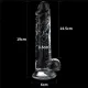 Lovetoy Flawless Clear 19 Cm Şeffaf Gerçekçi Dildo