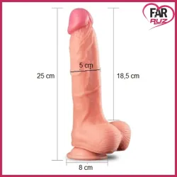 Lovetoy Nature Cock 25 Cm Çift Katlı Dildo