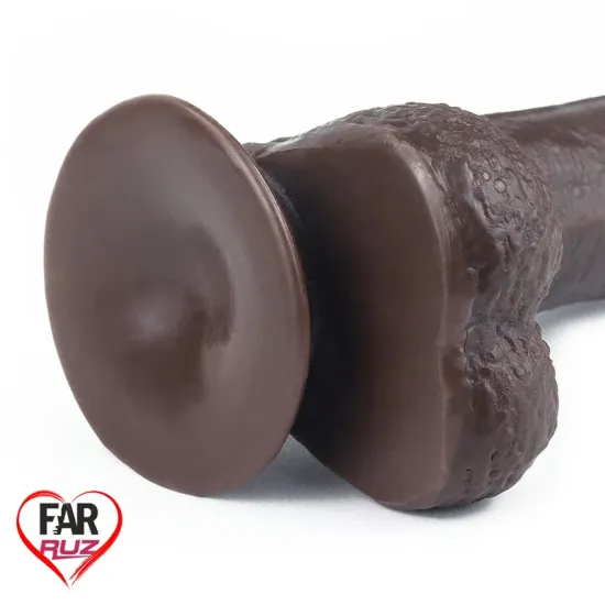 LoveToy Sliding 17.5 Cm. Çift Katmanlı Zenci Dildo