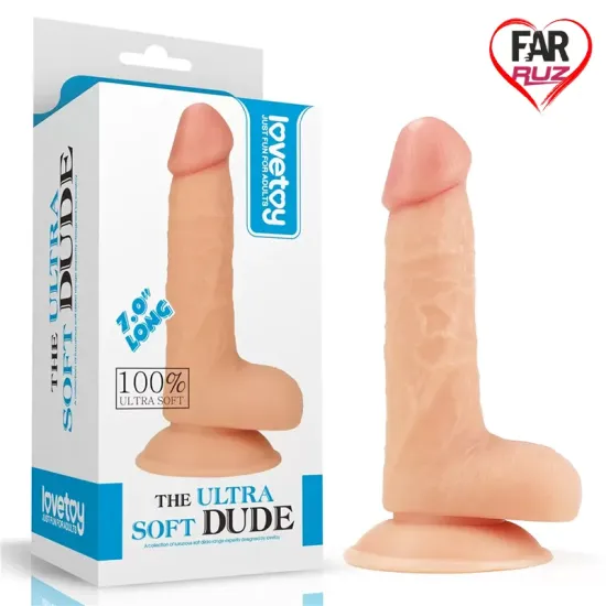 LoveToy The Ultra Soft Dude 18 Cm Dildo