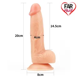 LoveToy The Ultra Soft Dude 20 Cm Dik Dildo