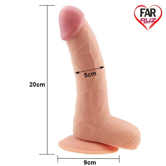 LoveToy The Ultra Soft Dude 20 Cm Dildo