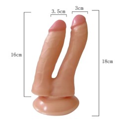 Farruz Xese Vantuzlu Çift Başlı Yapay Penis