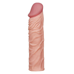 Farruz Nature Extender 5 cm Dolgulu Premium Ten Rengi Silikon Penis Kılıfı