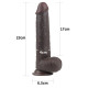 Farruz LoveToy Sliding Çift Katmanlı Realistik Dildo 23 cm Siyah