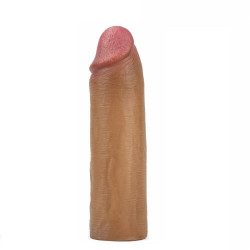 Farruz Nature Extender 4.5 cm Dolgulu Penis Kılıfı Premium Silikon Kılıf Melez