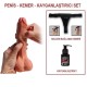 Farruz 18,5 cm Belden Bağlamalı Çift Katmanlı Realistik Dildo Penis Set Farruz 18,5 cm Belden Bağlamalı Çift Katmanlı Realistik Dildo Penis Set