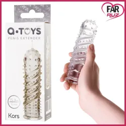 A-Toys Kors 15 Cm TPR Şeffaf Penis Kılıfı