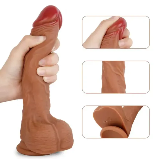 Wildtoy 23 Cm Isıtmalı İleri Geri Hareketli Dildo