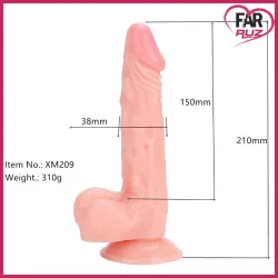 Xise Prong 21 Cm Gerçekçi Spear Dildo