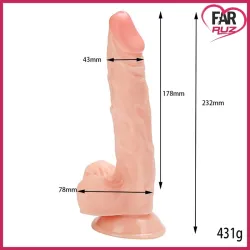 Xise Prong 23 Cm Gerçekçi Spear Dildo